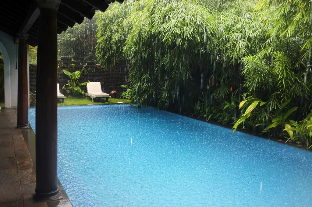 Rain over the villa